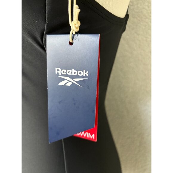 Reebok Women's High-Neck Athletic One-Piece Swimsuit Small Black New With Tag's. - Picture 5 of 8